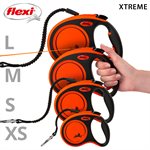 Flexi « Xtreme » Ruban Robuste Petit 5m Noir / Orange