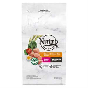 NUTRO Natural Choice Small Breed Adult Dog Chicken & Brown Rice 5LB