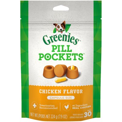 Greenies Pill Pockets Dog Chicken 7.9oz Capsule