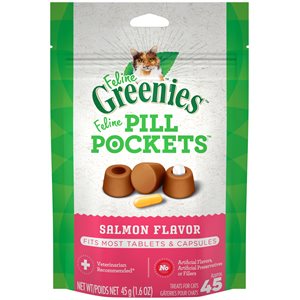 Greenies « Pill Pockets » Saveur de Saumon pour Chats 1.6oz