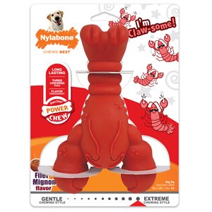 Nylabone Power Chew Lobster Dog Toy Filet Mignon Extra-Large / Souper