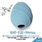 Nylabone « Eggi » Jouet Interactif Gonflable Flottable pour Jeu Créatif & Exercise