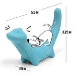 Nylabone Rexii Interactive Flexible Floatable Dinosaur Dog Toy for Creative Play & Exercise