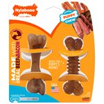 Nylabone Puppy Chew Groove Bone & Femur Bone Small 2CT