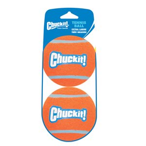 CHUCK IT! Balle Tennis Très-Grande Paquet de 2 Compatible avec Lance-Balles