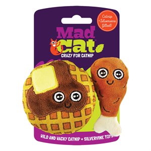 Petmate MAD CAT Chicken and Waffles 2-Pack