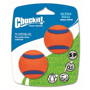 CHUCK IT! Balle Ultra Petite Paquet de 2 Compatible avec Lance-Balles