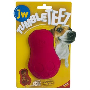 JW Pet Products Tumble Teez Treat Toy Medium Red