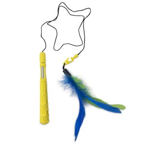 JW Pet Products Cat Telescopic Fluttery Feather Wand