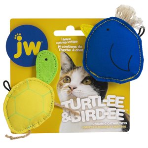 JW Pet Products pour Chats Oiseau & Tortue avec Herbe à Chats