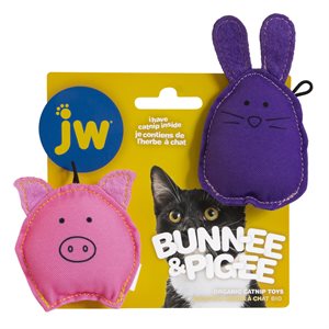 JW Pet Products Cat Pig-EE & Bunn-EE Catnip Combo