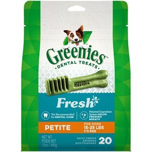 Greenies Canine Fresh Mint Treat-Pak Petite 12oz