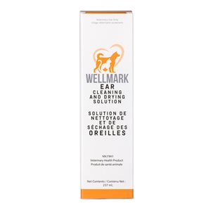 Wellmark Solution de Nettoyage et de Séchage des Oreilles 237 ml