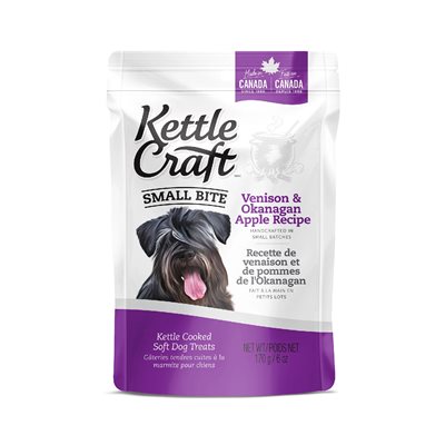 Kettle Craft Chiens Venaison et Pommes de l'Okanagan Petites Bouchées 170g