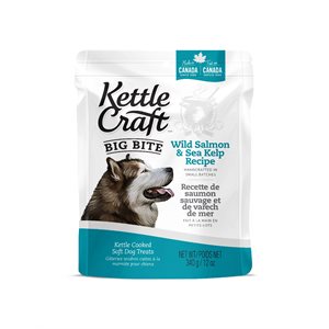 Kettle Craft Chiens Saumon Sauvage et Varech de Mer Grandes Bouchées 340g
