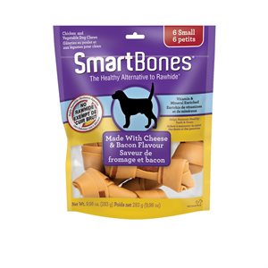 Spectrum SmartBones Bacon & Cheese Small 6 Pack