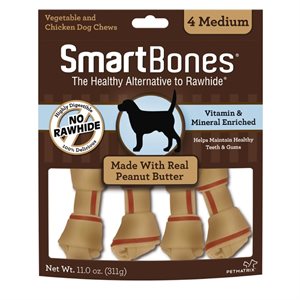 Spectrum Smart Bones Peanut Butter Medium 4 Pack