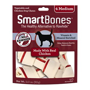 Spectrum Smart Bones Chicken Medium 4 Pack