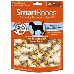Spectrum Os à Mâcher « Smart Bones » Patates Douces Mini 24 MCX