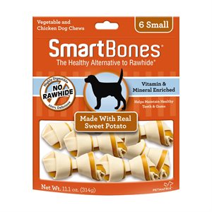 Spectrum Smart Bones Sweet Potato Small 6 Pack
