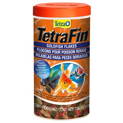 Tetra Flocons « TetraFin » pour Poissons Rouges (Trilingue) 7.06oz