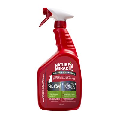Spectrum Nature's Miracle Just for Cats Stain & Odor Remover Advanced Spray 32oz