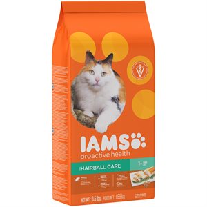 IAMS Proactive Health Adult Cat Hairball Care 3.5LB