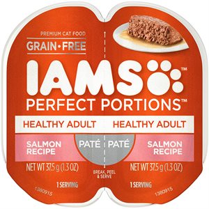 IAMS Cat Perfect Portions Pâté Grain Free Salmon Recipe 24 / 2.6oz
