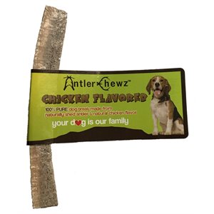 Antler Chewz Cigar Banded Chicken Flavor Split Antler Chew Medium