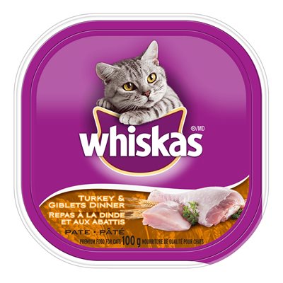 Whiskas Adult Cat Turkey & Giblets Dinner Pâté 24 / 100g