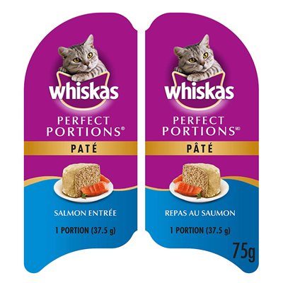 Whiskas Chat Adulte Perfect Portions Pâté Saumon 24 / 75g