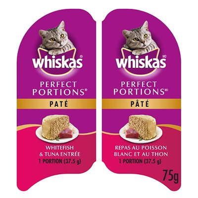 Whiskas Adult Cat Perfect Portions Whitefish & Tuna 24 / 75g