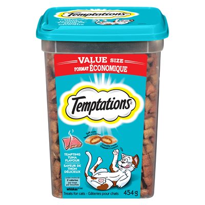 Temptations Cat Treats Tuna Flavour 454g Tub