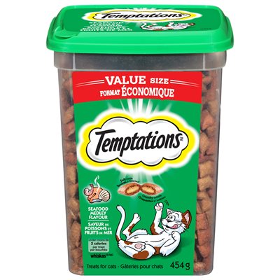 Temptations Cat Treats Seafood Medley 454g Tub