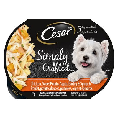 Cesar Simply Crafted Chicken Sweet Potato Apple Barley & Spinach 10 / 37g