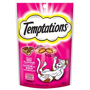 Temptations Cat Treats Hearty Beef Flavor 85g