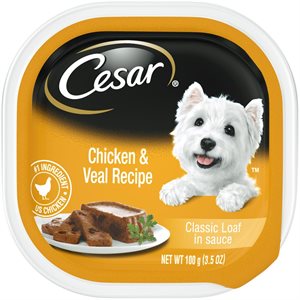Cesar Adult Dog Classic Loaf in Sauce Chicken & Veal 24 / 100g