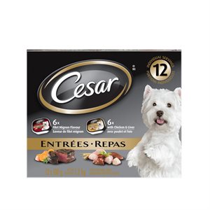 Cesar Adult Dog Classic Loaf Filet / Chicken & Liver Multipack 2x6 / 100g