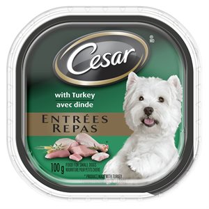 Cesar Adult Dog Classic Loaf in Sauce Turkey Recipe Trays 24 / 100g