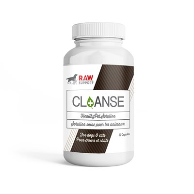 Raw Support Cl+anse Natural Supplement 30 Capsules