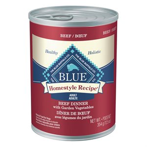 Blue Buffalo Homestyle Recipe Chien Adulte Dîner de Boeuf avec Légumes du Jardin 12 / 12.5oz