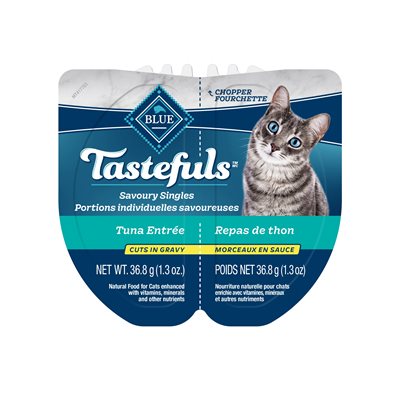 Blue Buffalo Tastefuls Savory Singles Cat Tuna Entrée Cuts in Gravy 10 / 2.6oz