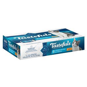 Blue Buffalo « Tastefuls » Entrée de Poulet Pâté pour Chatons 6 / 3oz Emballage VRAC