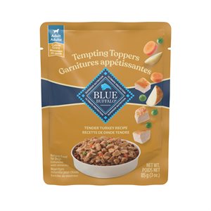 Blue Buffalo Tempting Toppers Dog Turkey Pouch 24 / 3oz