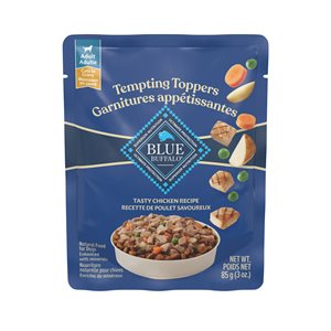 Blue Buffalo Tempting Toppers Dog Chicken Dinner Pouch 24 / 3oz