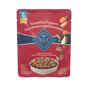 Blue Buffalo Tempting Toppers Dog Beef Dinner Pouch 24 / 3oz