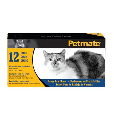 Petmate Liners Litter Pan 12ct Large