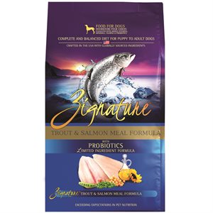 Zignature Limited Ingredient Grain Free Trout & Salmon Meal Dog Food 12.5 LB