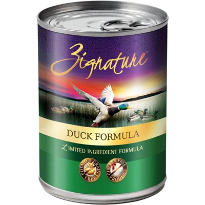 Zignature Limited Ingredient Grain Free Duck Dog Food 12 / 13 oz
