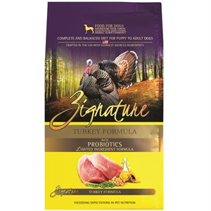 Zignature Dog Limited Ingredient Grain Free Turkey Small Bites 12.5LB